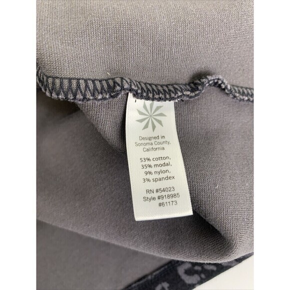 Athleta Shayla Sheath Dress Tank Gray 61173 Animal Floral Modal Cotton Med Tall - Picture 9 of 10